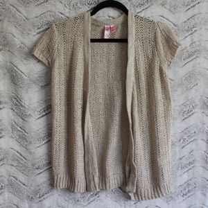 Dolled Up Woven Short Sleeve Cardigan